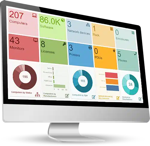 i-Vertix IT Asset Management dashboard