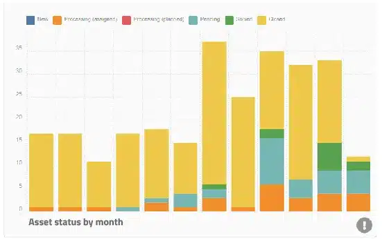 it asset management asset by month